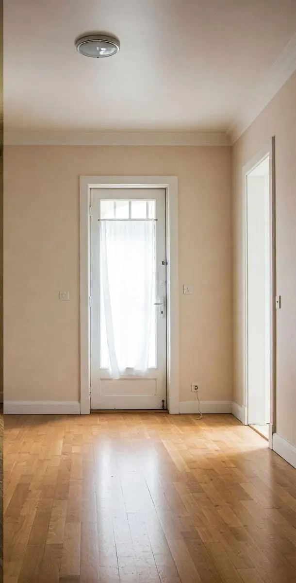 Newly painted interior wall