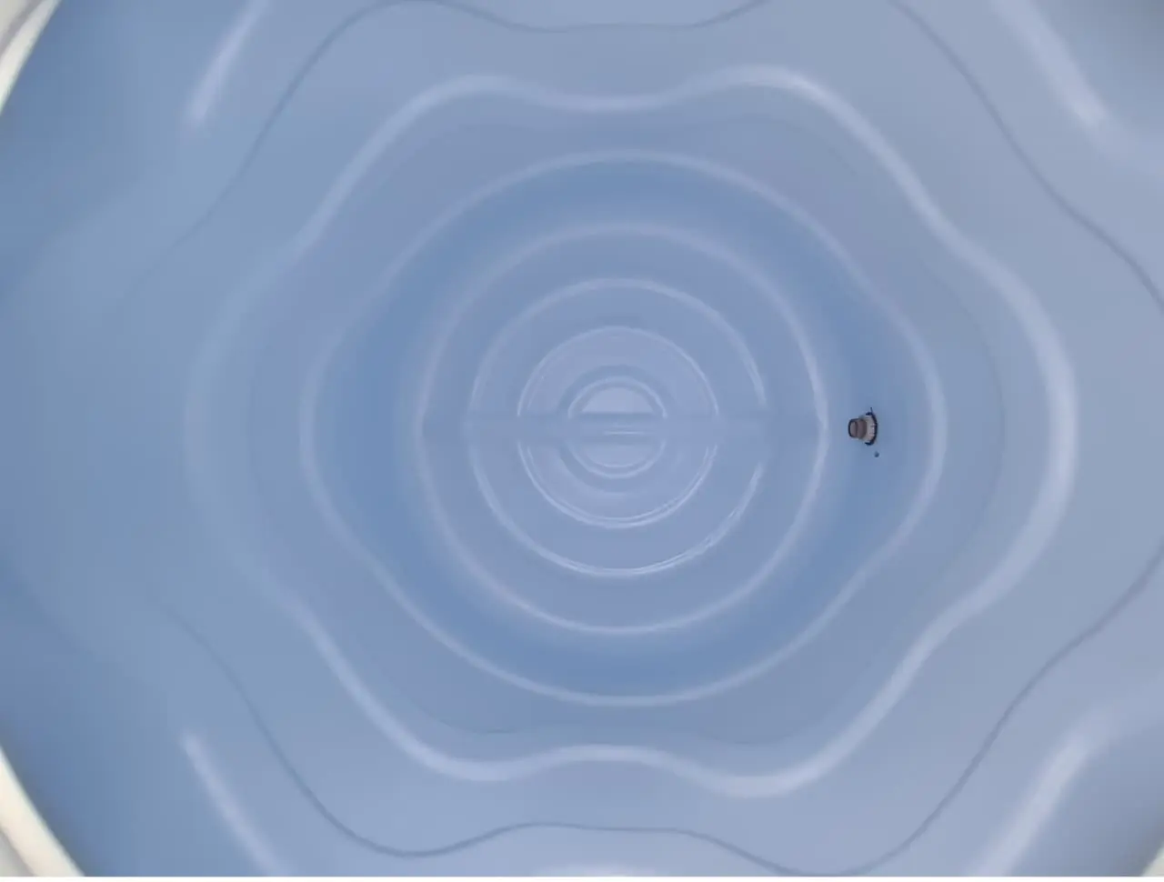 Sanitized water tank after cleaning